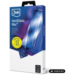 3MK HardGlass Max grūdintas stiklas su aplikatoriumi, skirtas Apple iPhone 15 Pro, juodas - Image 3
