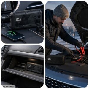 Nešiojamas automobilinis užvedimo įrenginys su žibintuvėliu 3MK Motio HyperBoost Flow 1500A 10 000mAh - Image 8