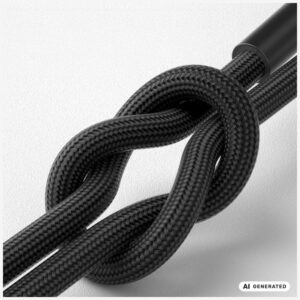 3MK Hyper Cable N-SERIES USB-C į MicroUSB kabelis 1m QC 3.0 5V/2A 10W juodas - Image 3