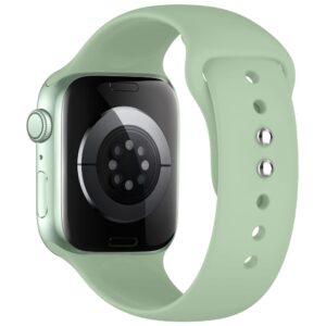 Tech-Protect SILIKONINIS DIRŽELIS WATCH 8 / 9 / 10 / 11 / 12 / SE (40 / 41 / 42 MM) PISTACIJŲ SPALVOS - Image 3