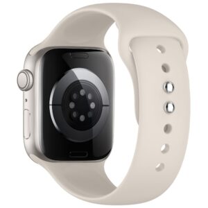 Tech-Protect SILIKONINIS DIRŽELIS WATCH 8 / 9 / 10 / 11 / 12 / SE / ULTRA (44 / 45 / 46 / 49 MM) STARLIGHT - Image 3