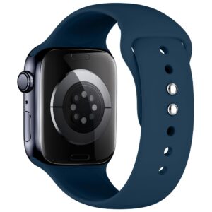 Tech-Protect SILIKONINIS DIRŽELIS WATCH 8 / 9 / 10 / 11 / 12 / SE / ULTRA (44 / 45 / 46 / 49 MM) TAMSIAI MĖLYNAS - Image 3