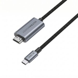 Tech-Protect ULTRABOOST KABELIS USB-C Į HDMI 2.1 8K 60HZ 300CM GELEŽIES PILKOS SPALVOS - Image 4