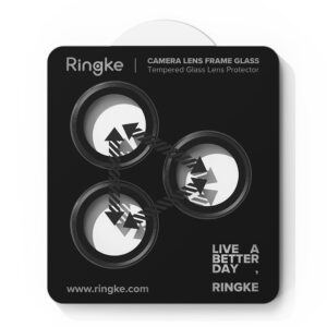 FOTOAPARATO APSAUGA RINGKE CAMERA FRAME PROTECTOR 2-PACK iPhone 17 PRO / 17 PRO MAX JUODA - Image 4