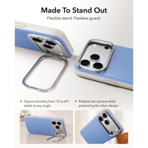 ESR ODINIS DĖKLAS SU STOVU MagSafe iPhone 17 PRO MAX / 18 PRO MAX ŠVIESIAI MĖLYNAS - Image 4