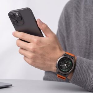 Tech-Protect NYLON CLASSIC GARMIN FENIX 5X / 5X PLUS / 6X / 6X PRO / 7X / 8 / 8 PRO / 9 / 9 PRO (51 MM) SIGNAL ORANGE - Image 3