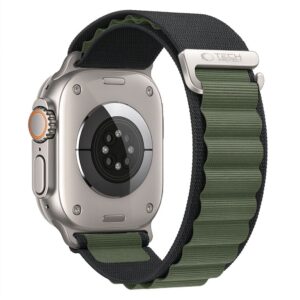 Tech-Protect NYLON PRO Watch 8 / 9 / 10 / 11 / 12 / SE / ULTRA (44 / 45 / 46 / 49 MM) JUODA/ŽALIA