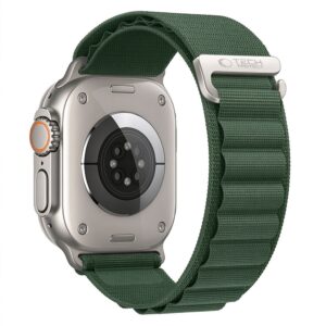 Tech-Protect NYLON PRO Watch 8 / 9 / 10 / 11 / 12 / SE / ULTRA (44 / 45 / 46 / 49 MM) KARINĖ ŽALIA