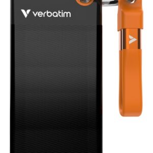 Verbatim 32193 Išorinis SSD diskas 1TB, USB-C 3.2 Gen 2, M.2, iki 1000MB/s, Juoda/Oranžinė