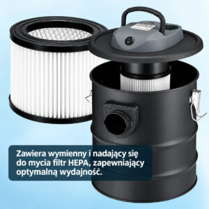Pramoninis karščiui atsparus pelenų siurblys židiniui ir krosnelei, 15 l, 800 W - Image 4