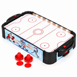LED air hockey table game for children 58 cm with accessories ECOTOYS - Image 4