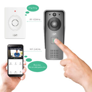Išmanioji vaizdo telefonspynė PNI House 910 WiFi HD, P2P, yala išvestis, skirta Tuya Smart programėlė, integracija į scenarijus ir išmanioji automatizacija su kitais Tuya suderinamais produktais - Image 9