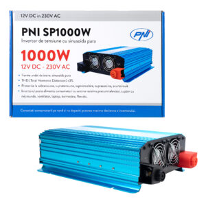 PNI SP1000W įtampos keitiklis su gryna sinusine banga, 12V maitinimo šaltinis - Image 8
