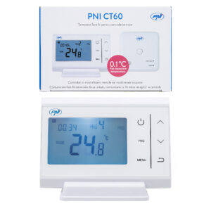 PNI CT60 belaidis termostatas centrinio šildymo sistemoms, histerezė 0,1 laipsnio - Image 10