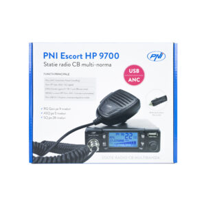 CB PNI Escort HP 9700 USB radijo stoties komplektas ir CB PNI Extra 40 antena su magnetiniu pagrindu, 12V / 24V maitinimo šaltinis, pridedamas cigarečių degiklio kištukas - Image 7