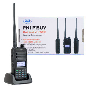 Nešiojama VHF / UHF radijo stotelė PNI P15UV dviejų dažnių, 144-146MHz / 430-440Mhz, 999 kanalų, su 1500 mAh baterija - Image 14