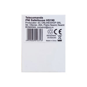 Nuotolinio valdymo pultelis PNI SafeHouse HS190 belaidei signalizacijos sistemai, 1 vnt. - Image 7