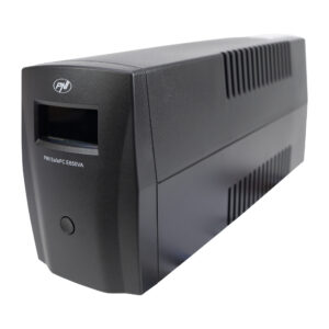 PNPC SafePC E650VA UPS, galia 390W, 1.8A, 2 x 230V išvestis, LCD ekranas - Image 3