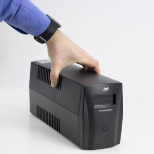 PNPC SafePC E650VA UPS, galia 390W, 1.8A, 2 x 230V išvestis, LCD ekranas - Image 7