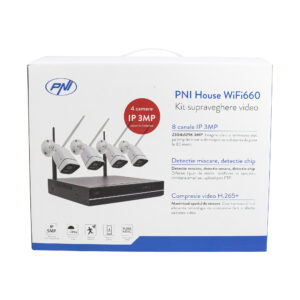 PNI House WiFi660 NVR 8 kanalų vaizdo stebėjimo rinkinys ir 4 lauko belaidės kameros 3Mpx, P2P, IP66 - Image 9