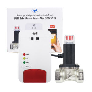 Smart gas sensor kit and PNI Safe House Smart Gas 300 WiFi solenoid valve with sound alert, Tuya Smart mobile application, integration in smart scenarios and automation with other compatible products Tuya, Alexa and Google Assistant - Image 6