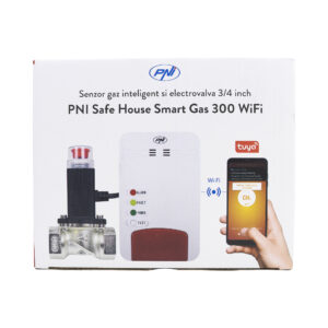 Smart gas sensor kit and PNI Safe House Smart Gas 300 WiFi solenoid valve with sound alert, Tuya Smart mobile application, integration in smart scenarios and automation with other compatible products Tuya, Alexa and Google Assistant - Image 9