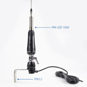 PNI LED 1000 CB sulankstoma antena, 100 cm ilgio, su kabeliu ir fiksuotu „drugelio“ tipo laikikliu, 26-30 MHz, 300 W, šviečia siuntimo metu - Image 14