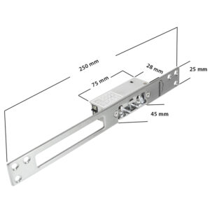 SilverCloud YS810 įkraunama elektromagnetinė spyna, Fail Secure NO - Image 11