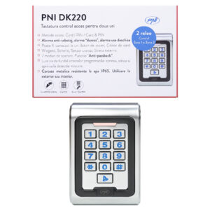 Prieigos kontrolės klaviatūra PNI DK220, autonominė, išorės ir vidaus, IP65, su 2 relėmis - Image 5