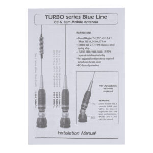 CB antena Sirio Turbo 3000PL Blue Line kod. 2202405.41 be laido - Image 8