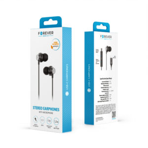 Forever laidinės ausinės EP-02 USB-C juodos - Image 6