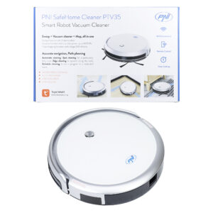 Išmanusis robotas dulkių siurblys PNI SafeHome Cleaner PTV35 WiFi, 30W, valdymas ir programavimas naudojant specialią „Tuya Smart“ programėlę, integravimas į scenarijus ir išmanioji automatizacija su kitais „Tuya“ suderinamais produktais - Image 13