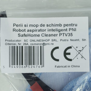 Atsarginiai šepečiai ir šluostė, skirti PNI SafeHome Cleaner PTV35 išmaniajam robotui dulkių siurbliui - Image 6