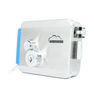 SilverCloud YE910 elektromagnetinė sklendė, 12V, nerūdijantis plienas, su dviguba šerdimi ir mygtuku, Fail Secure NO, suderinama su praėjimo kontrolės sistemomis - Image 2