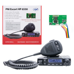 CB radijo stotelė PNI Escort HP 6550 su įdiegtu PNI ECH01, daugiastandartė, 4W, AM-FM, 12V, ASQ, su aido režimu - Image 8