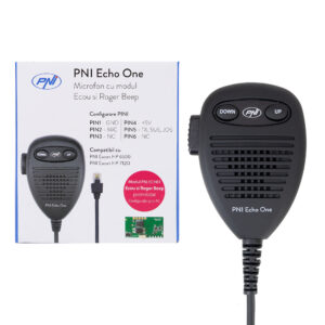 PNI Echo One mikrofonas, skirtas PNI HP 6500 ir PNI HP 7120, su aido režimu ir programuojamu „roger beep“ signalu - Image 3