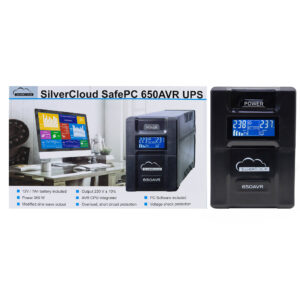 UPS SilverCloud SafePC 650AVR galia 360W LCD ekranas kompiuterio stebėjimo programinė įranga - Image 10