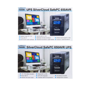 UPS SilverCloud SafePC 650AVR galia 360W LCD ekranas kompiuterio stebėjimo programinė įranga - Image 16
