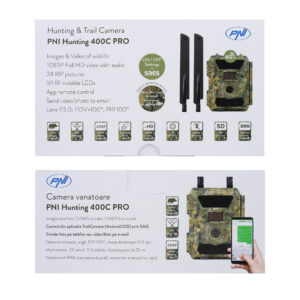 PNI Hunting 400C PRO 24MP medžioklės kamera su 4G LTE internetu, GPS, vienu metu perduoda vaizdo įrašus ir nuotraukas į telefoną, 4 el. pašto adresus, FTP, Full HD 1080P, naktinis matymas, 59 nematomi šviesos diodai gyvūnams - Image 14