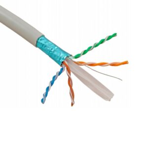 Kabelis metrais FTP CAT6 PNI F06 su 4 poromis, skirtas 1 Gigabit internetui ir stebėjimo sistemoms
