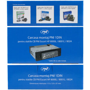 1DIN PNI montavimo korpusas, skirtas HP 8000L / 8001L / 8024 Escort PNI stotelėms - Image 9