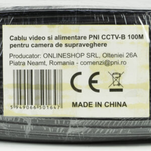 100 m PNI CCTV-B vaizdo ir maitinimo kabelis, 100 m ritė stebėjimo kamerai - Image 7
