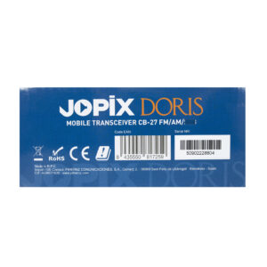 CB radijo stotelė JOPIX Doris 40CH, AM/FM, 4W, ASQ, Roger Beep, VOX, 12-24V - Image 6