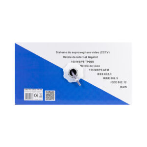 CAT6e UTP kabelis PNI U06 su 4 poromis internetui 1 Gigabit ir stebėjimo sistemoms, ritė 305m - Image 2