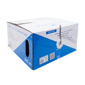 CAT6e UTP kabelis PNI U06 su 4 poromis internetui 1 Gigabit ir stebėjimo sistemoms, ritė 305m - Image 7