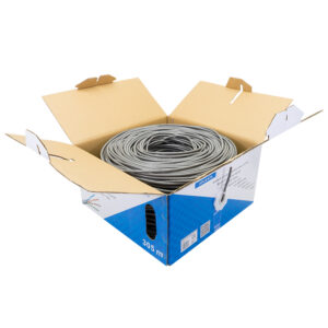 CAT6e UTP kabelis PNI U06 su 4 poromis internetui 1 Gigabit ir stebėjimo sistemoms, ritė 305m - Image 8