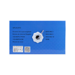 CAT5e UTP kabelis PNI U05 su 4 poromis internetui 1 Gigabit ir stebėjimo sistemoms, ritė 305m - Image 4