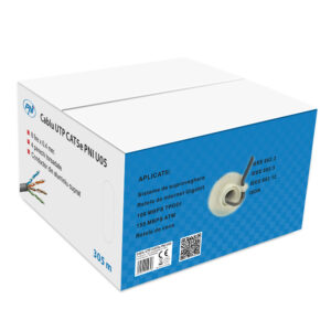 CAT5e UTP kabelis PNI U05 su 4 poromis internetui 1 Gigabit ir stebėjimo sistemoms, ritė 305m - Image 7