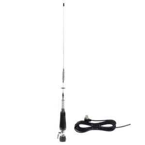 CB antena PNI LED 850, 85 cm, 300 W, sulankstoma, šviečia siuntimo metu ir PNI T601 montavimo kabelis