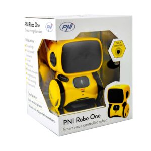 PNI Robo One interaktyvus išmanusis robotas, valdymas balsu, jutikliniai mygtukai, geltonas - Image 7